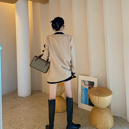 Stitching fashionable Street Blazer suit for women