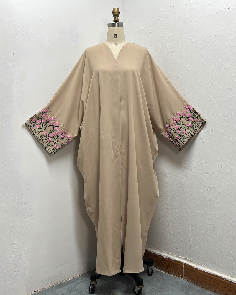 Middle East Dubai Women's Embroidery Embroidery Robe Fashion Outerwear