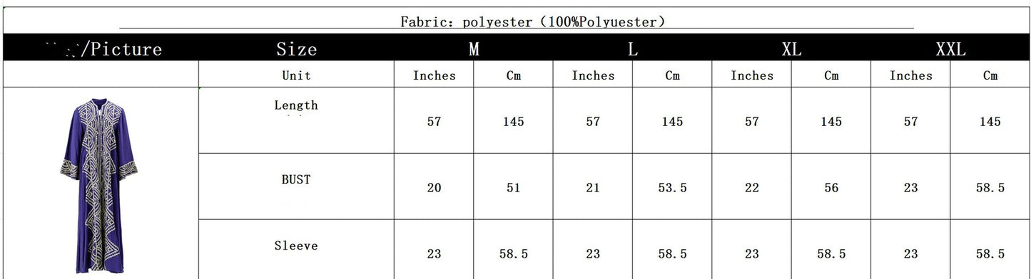 Muslim Women's Wear Robe Sequined Embroidery