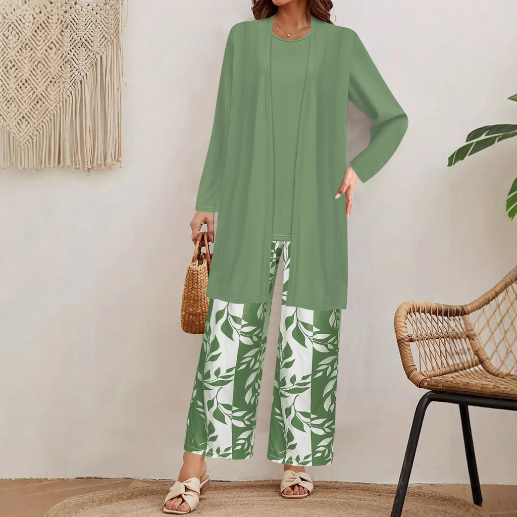 Casual Coat Vest Pants Three-piece Suit