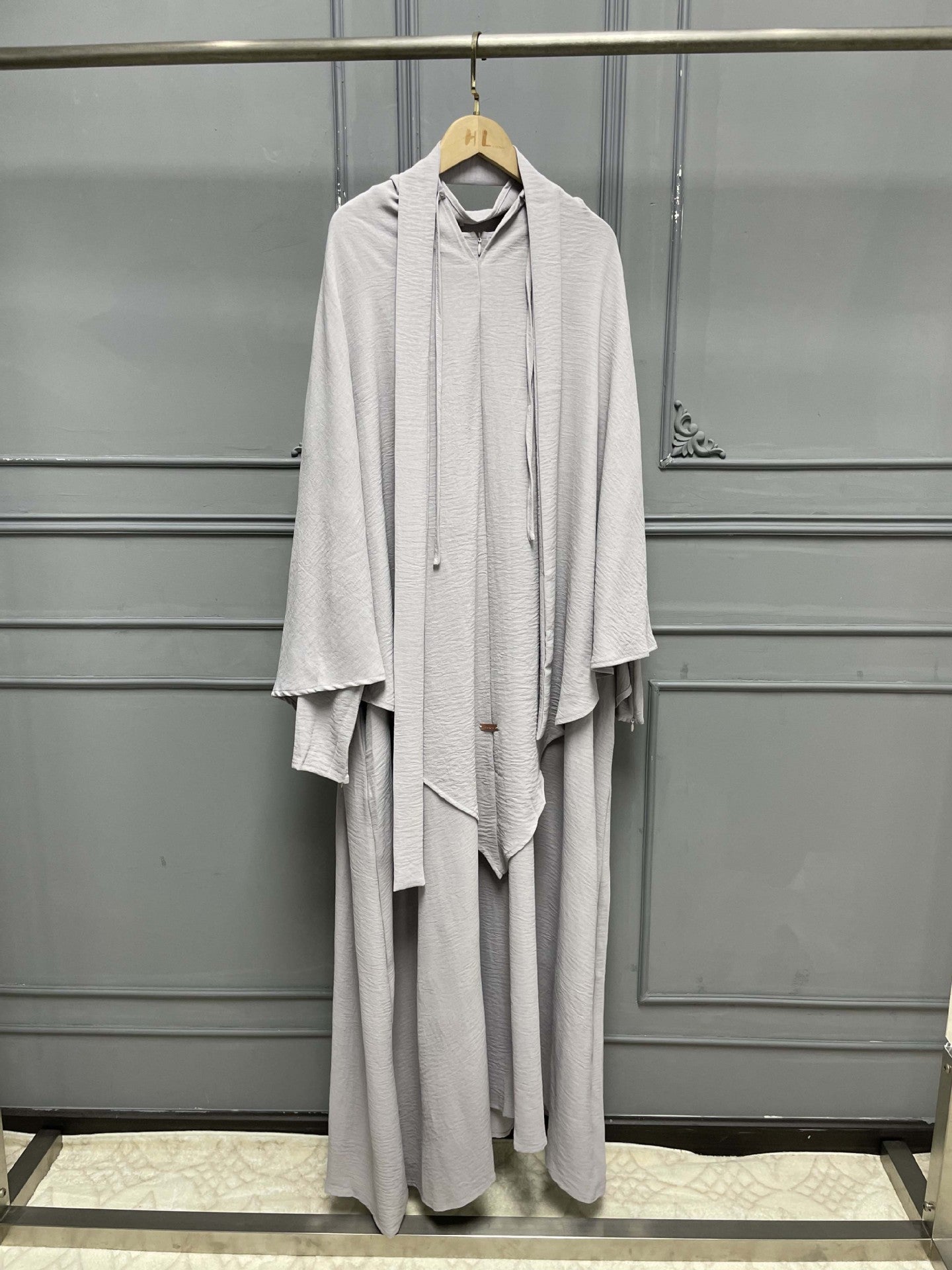 Two-piece Headscarf Suit Muslim Long Dress