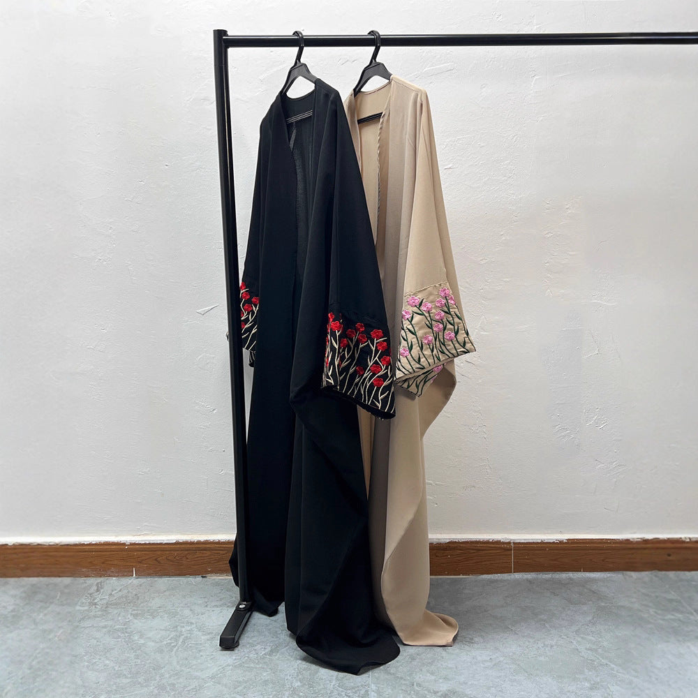 Middle East Dubai Women's Embroidery Embroidery Robe Fashion Outerwear