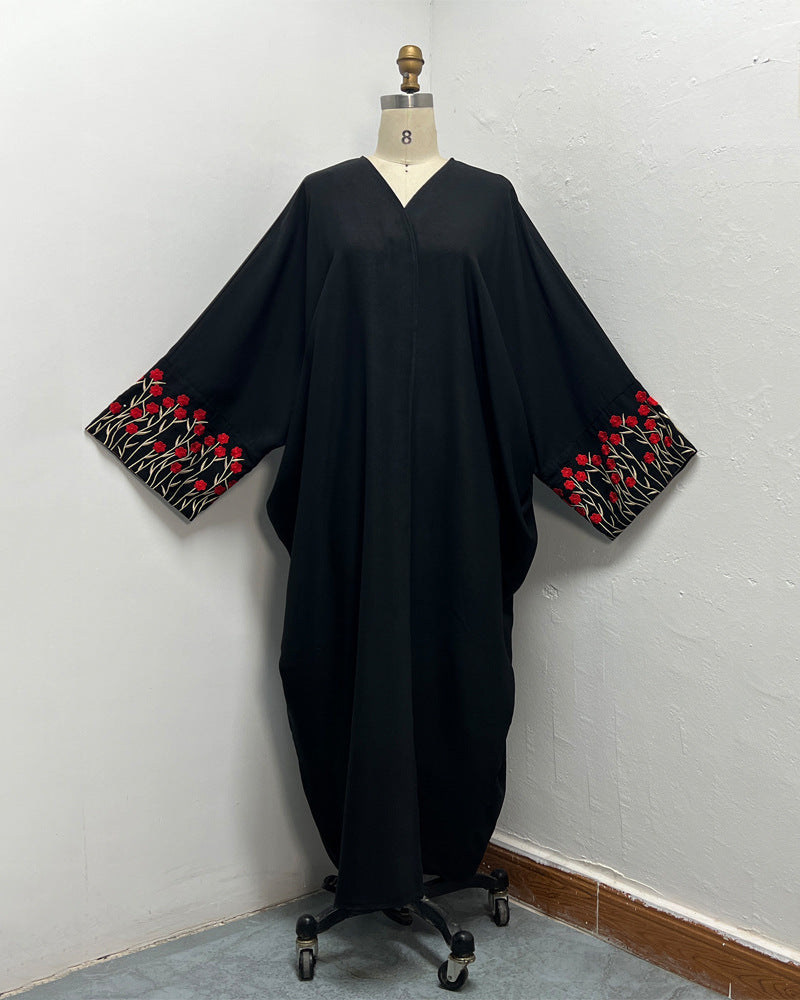 Middle East Dubai Women's Embroidery Embroidery Robe Fashion Outerwear