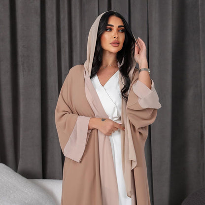 Cardigan Coat Chiffon Patchwork