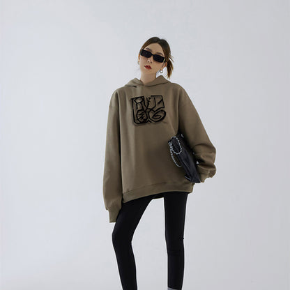 Hoodie Thickened With Velvet For Women