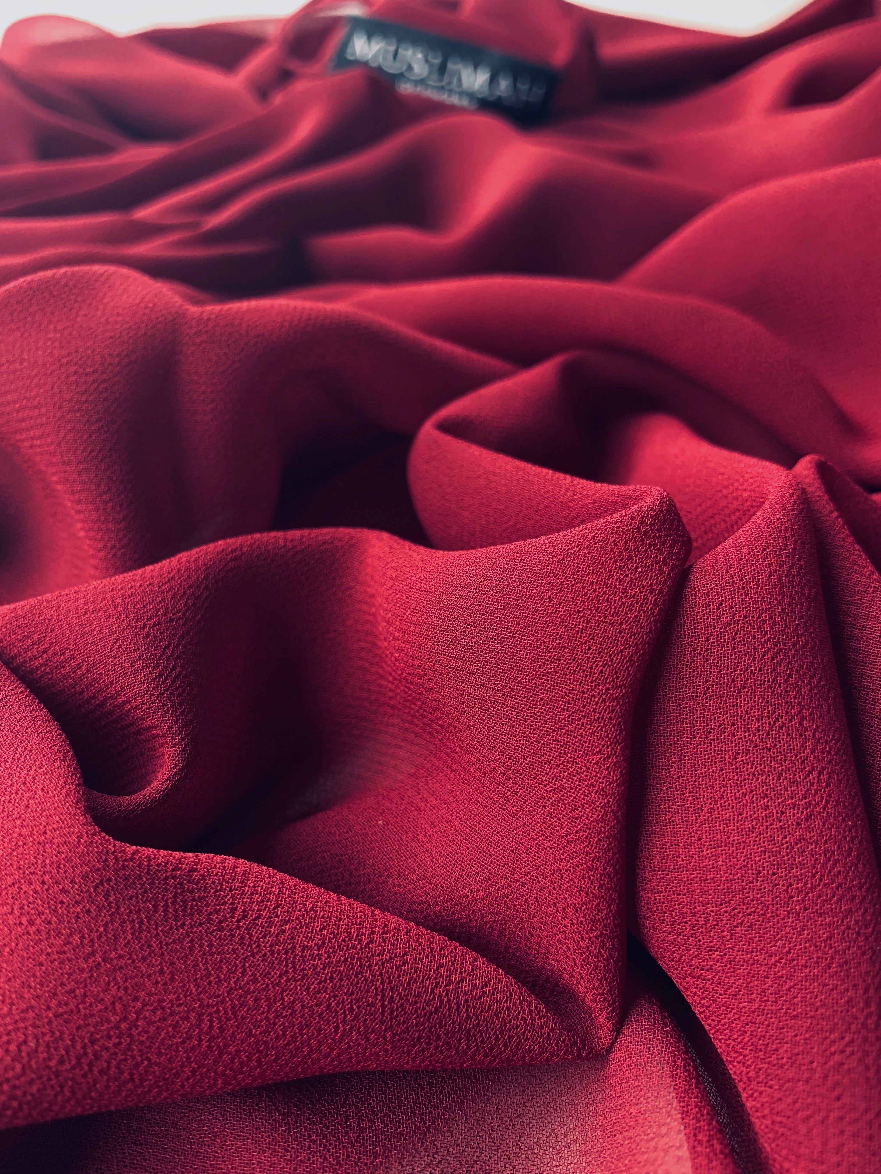 Maroon Premium Chiffon Hijab