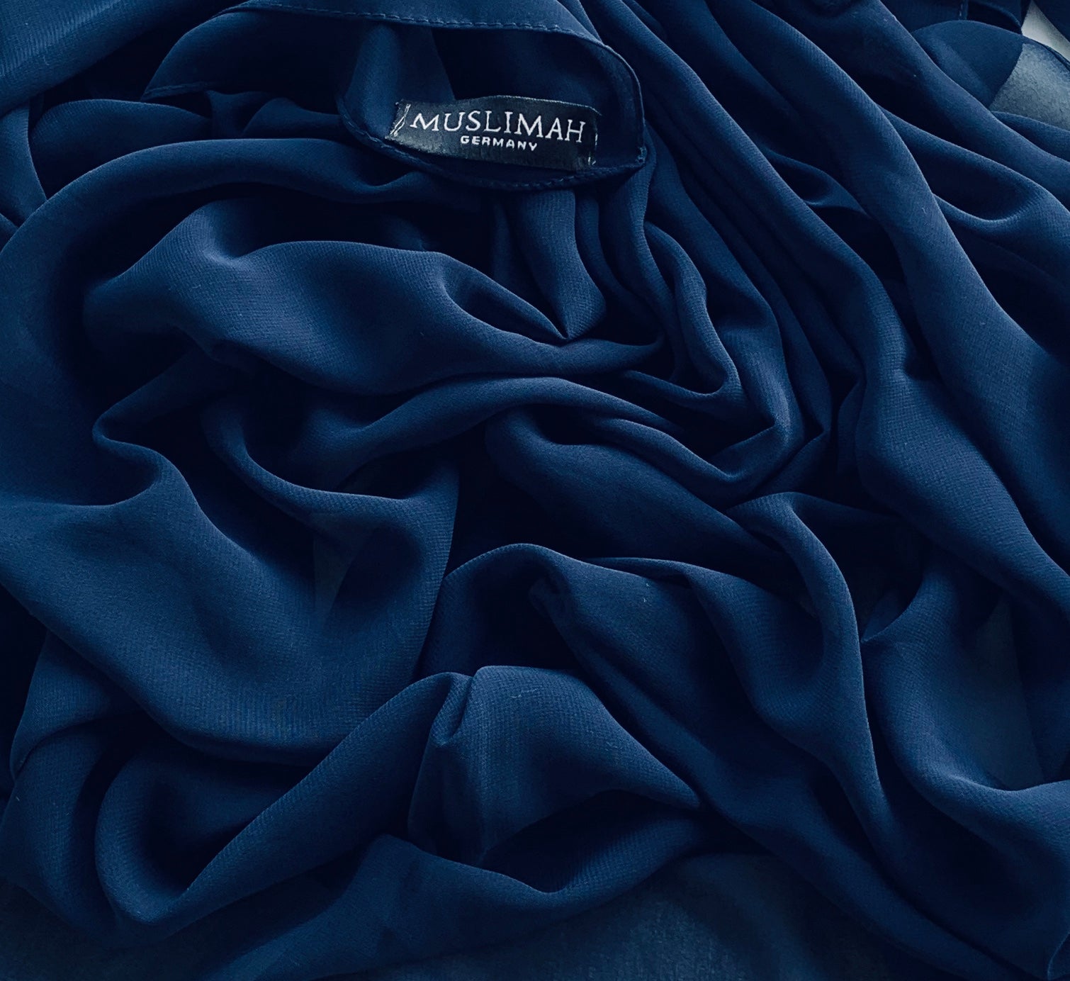 Dark Blue Premium Chiffon Hijab