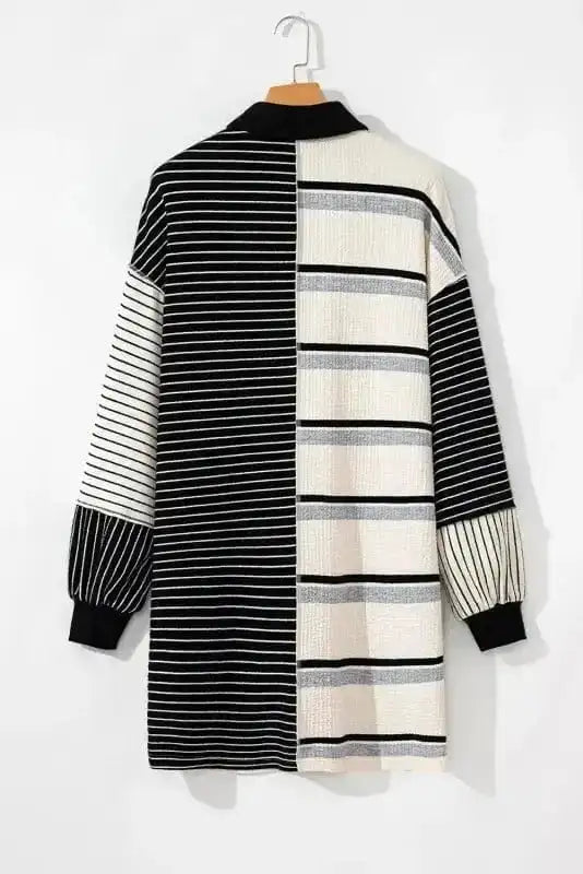 ChicStripes Henley Knit Dress