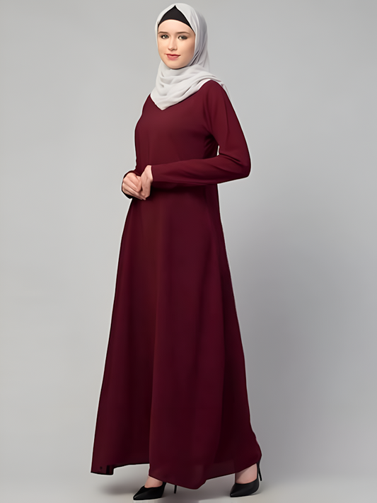 Women's Inner Abaya Dress With Side Pocket Size 30X20X2 CM  Color