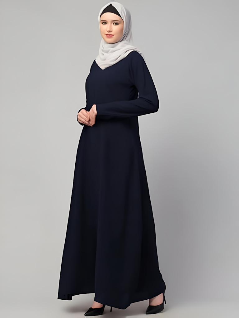 Women's Inner Abaya Dress With Side Pocket Size 30X20X2 CM  Color Teal