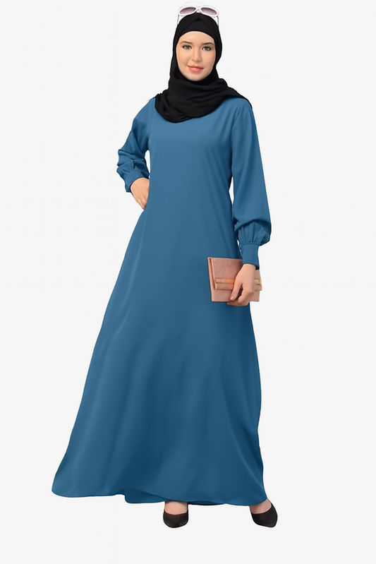 Inner Abaya Dress-Blue (Size-M)