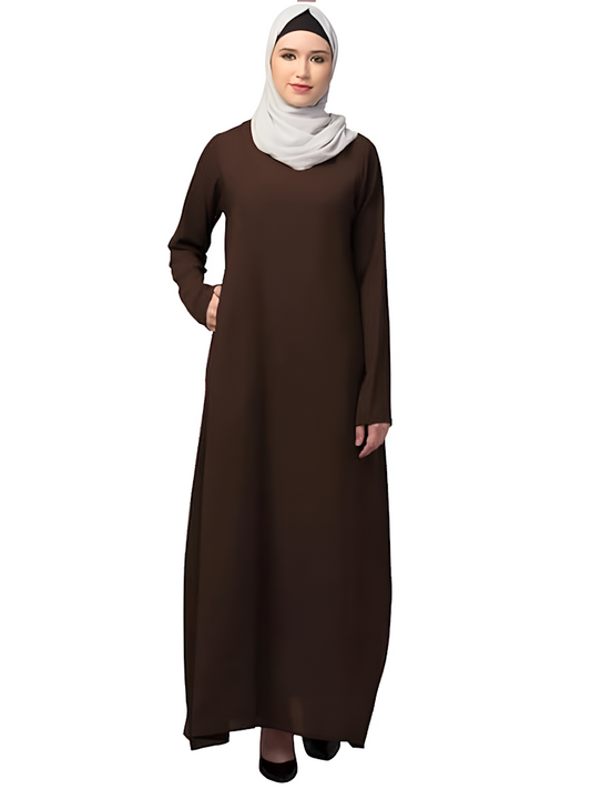 Women's Inner Abaya Dress With Side Pocket Size 30X20X2 CM  Color