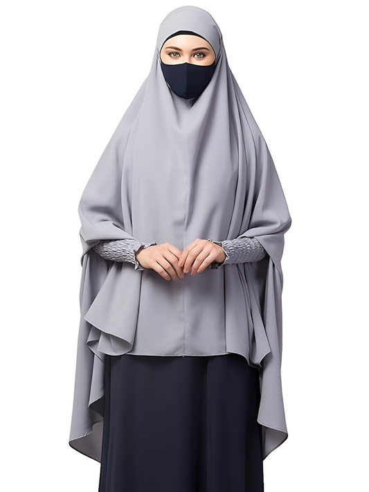 Women & Girls Firdaus Fabric Khimar With Full Sleeves Size 30X20X2 CM